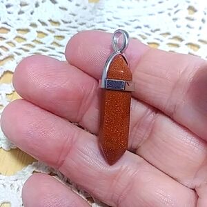 Sparkly Obelisk Pendant, new
